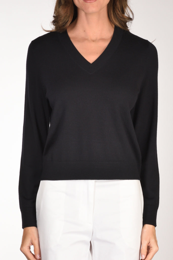 Allude Maglia V Blu Donna - 3