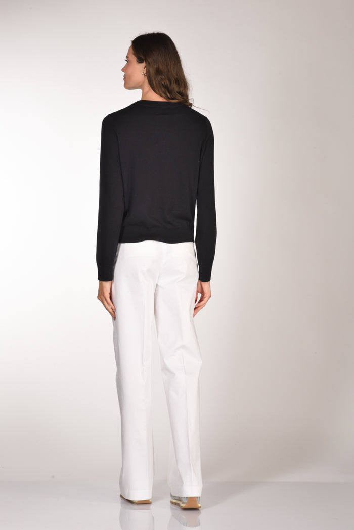 Allude Maglia V Blu Donna - 5