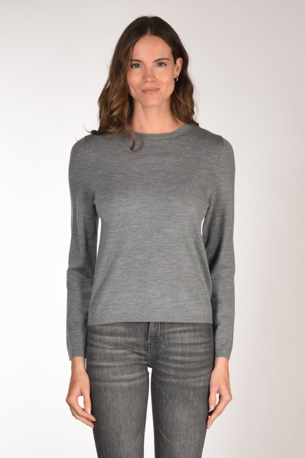 Allude Maglia Girocollo Grigio Donna-2