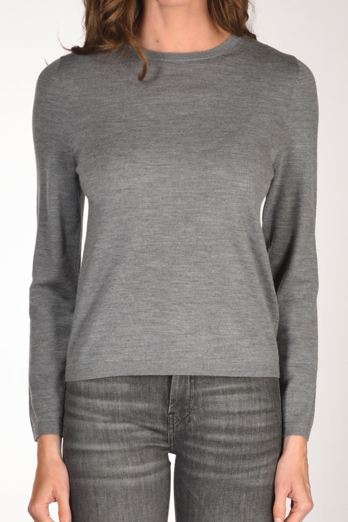 Allude Maglia Girocollo Grigio Donna - 3