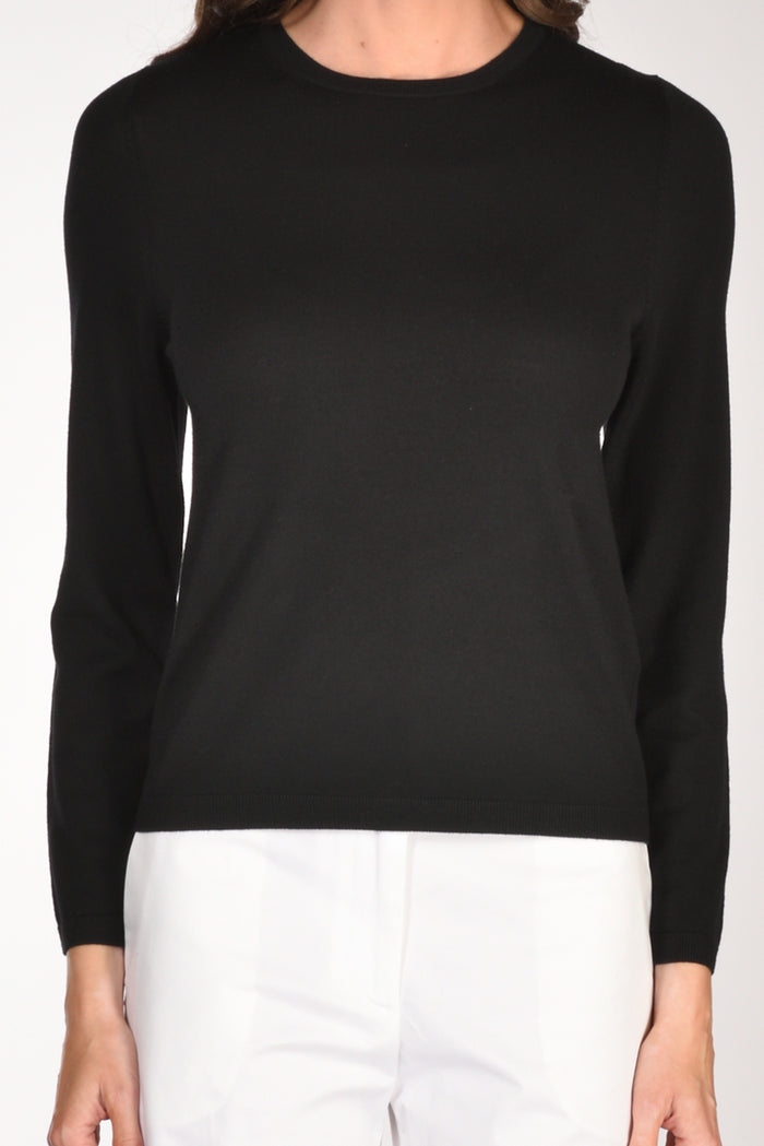 Allude Maglia Girocollo Nero Donna - 3