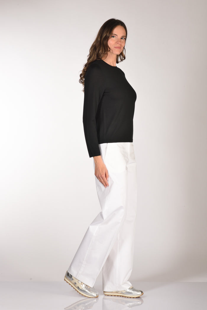 Allude Maglia Girocollo Nero Donna - 4