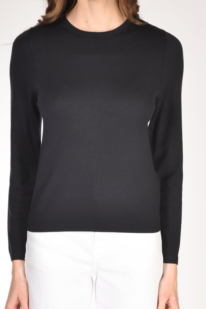 Allude Maglia Girocollo Blu Donna - 3