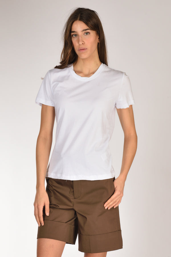 Allude Tshirt Maglia Bianco Donna