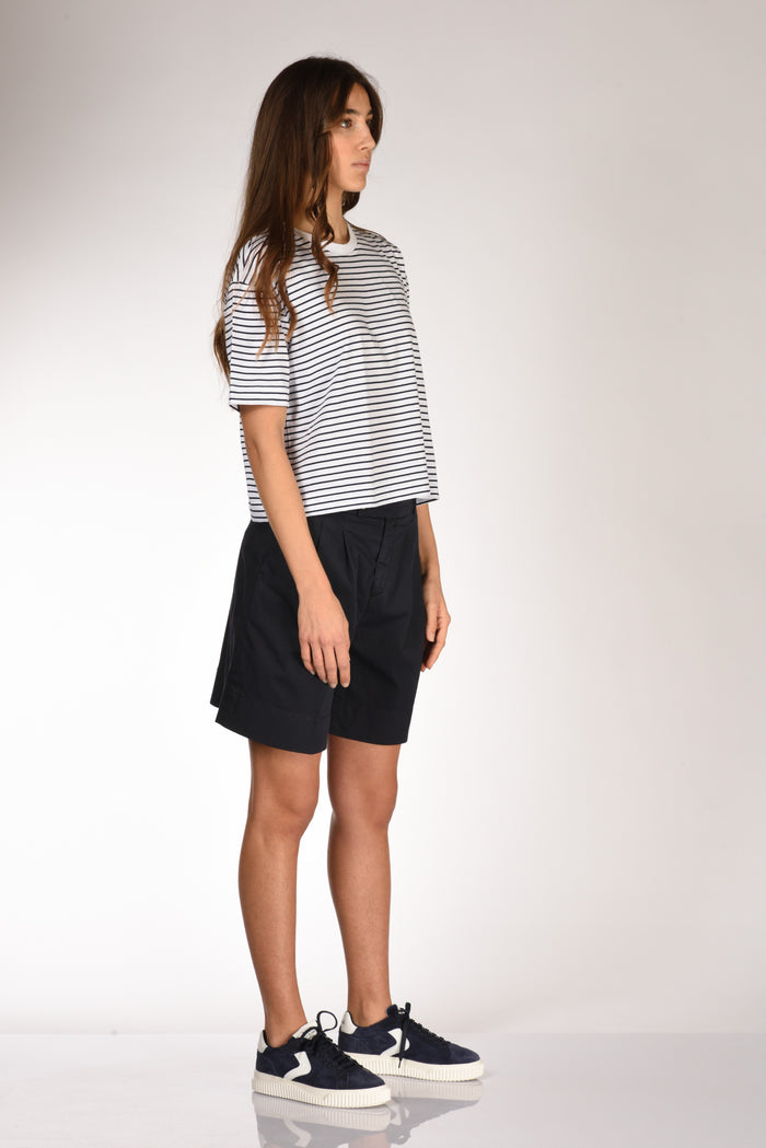 Allude Maglia Rigata Bianco/blu Donna - 4