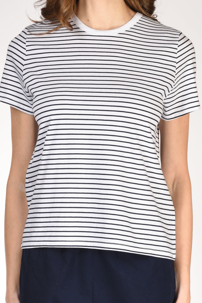 Allude Tshirt Maglia Bianco/blu Donna - 3