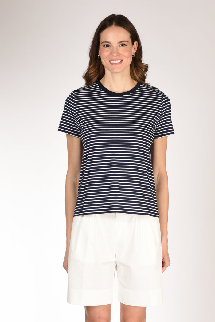 Allude Tshirt Maglia Blu/bianco Donna - 2