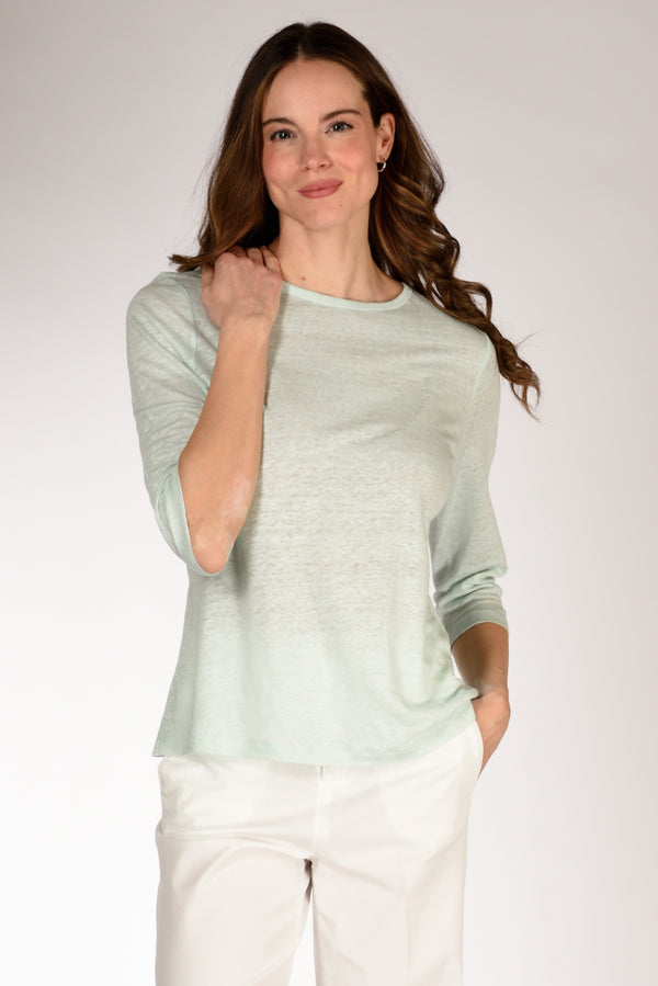 Allude Tshirt M. 3/4 Azzurro Donna