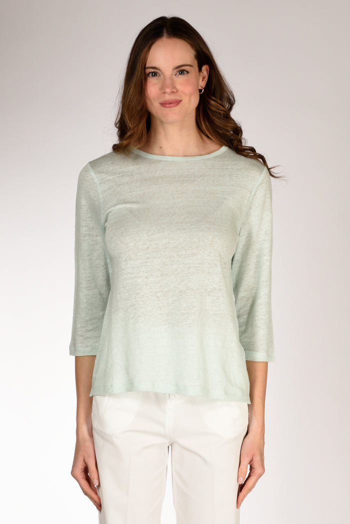 Allude Tshirt M. 3/4 Azzurro Donna - 2