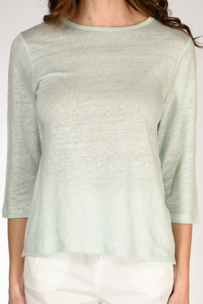 Allude Tshirt M. 3/4 Azzurro Donna - 3