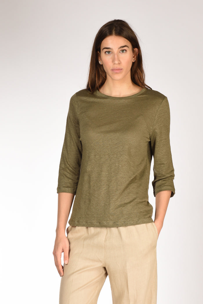 Allude Tshirt M. 3/4 Verde Donna - 1