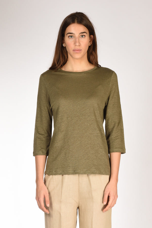 Allude Tshirt M. 3/4 Verde Donna-2
