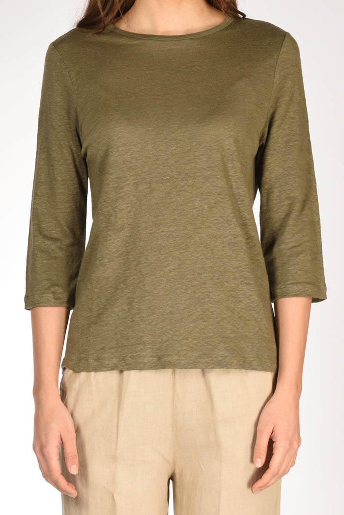Allude Tshirt M. 3/4 Verde Donna - 3