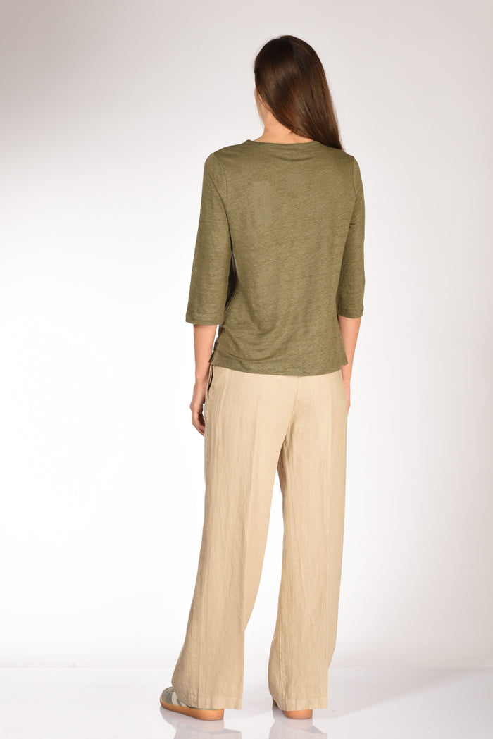 Allude Tshirt M. 3/4 Verde Donna - 5
