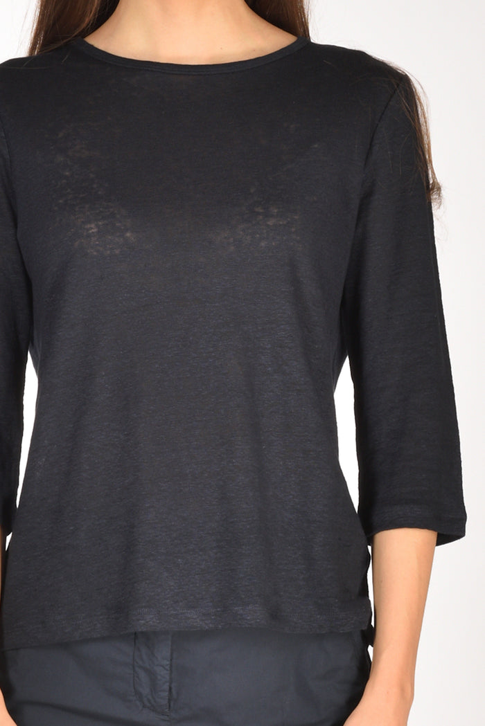 Allude Tshirt M. 3/4 Blu Donna - 3