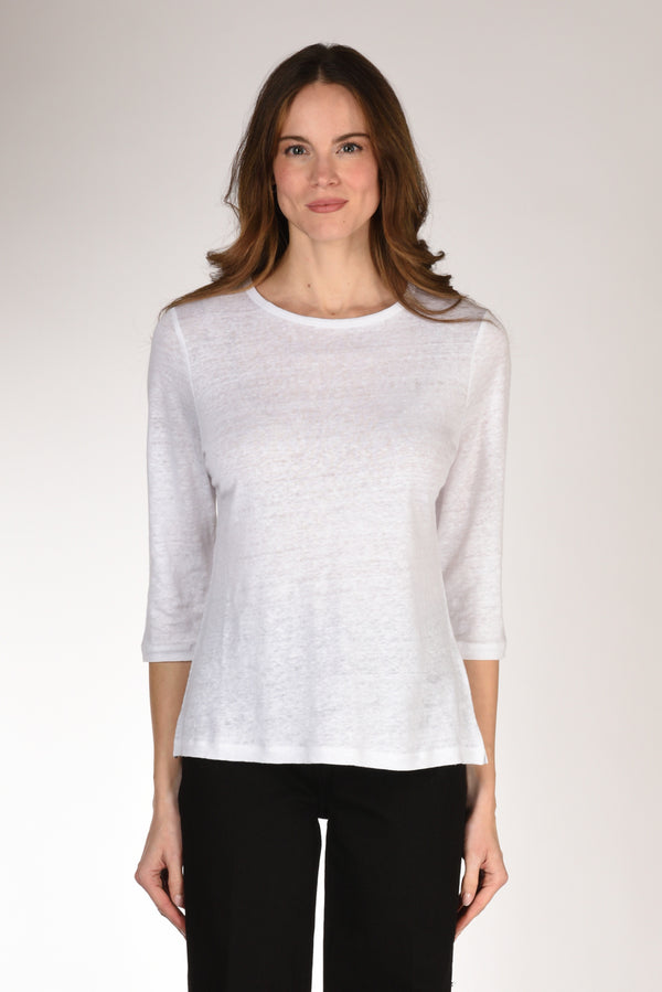 Allude Tshirt M. 3/4 Bianco Donna-2