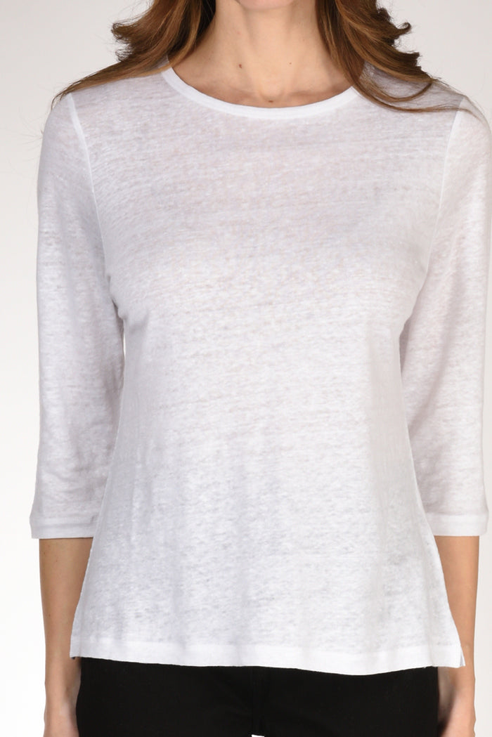 Allude Tshirt M. 3/4 Bianco Donna - 3