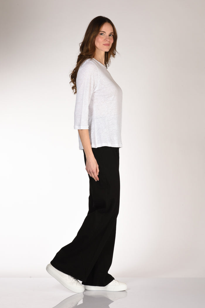 Allude Tshirt M. 3/4 Bianco Donna - 4