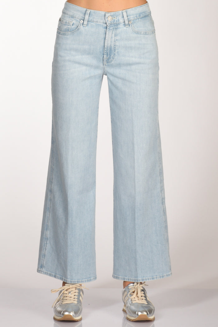 7 For All Mankind Jeans Lotta Azzurro Donna - 3