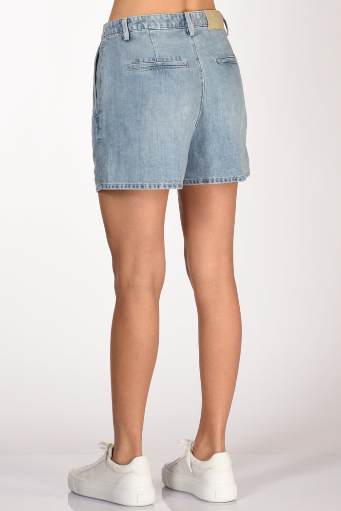 7 For All Mankind Shorts Azzurro Donna - 6