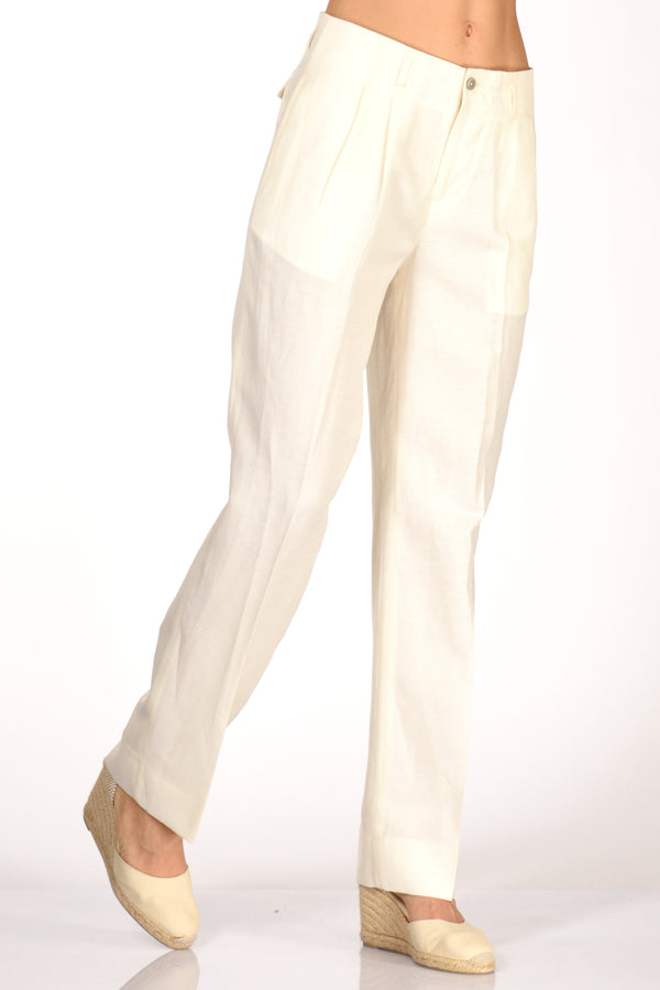 Briglia 1949 Pantalone Villeneu Bianco Donna