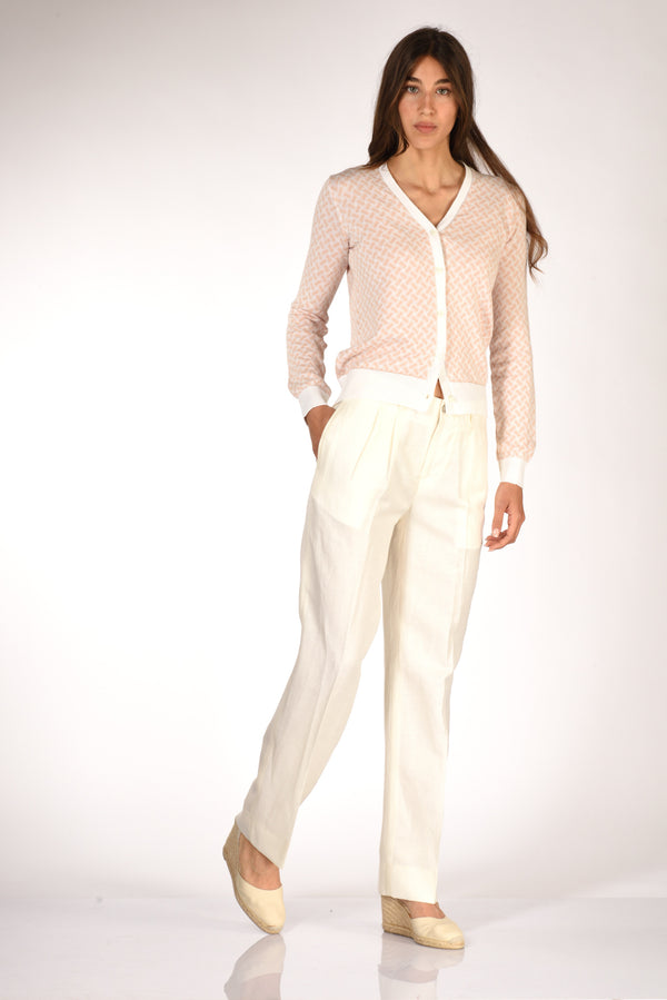 Briglia 1949 Pantalone Villeneu Bianco Donna-2