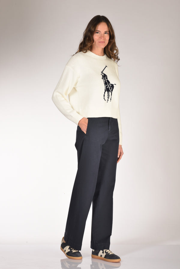 Briglia 1949 Pantalone Lutetia Blu Navy Donna-2