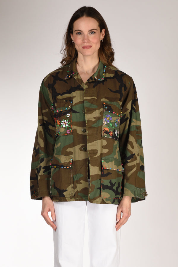 Gabriele Bellini Giacca Mimetica Verde/multicolor Donna-2