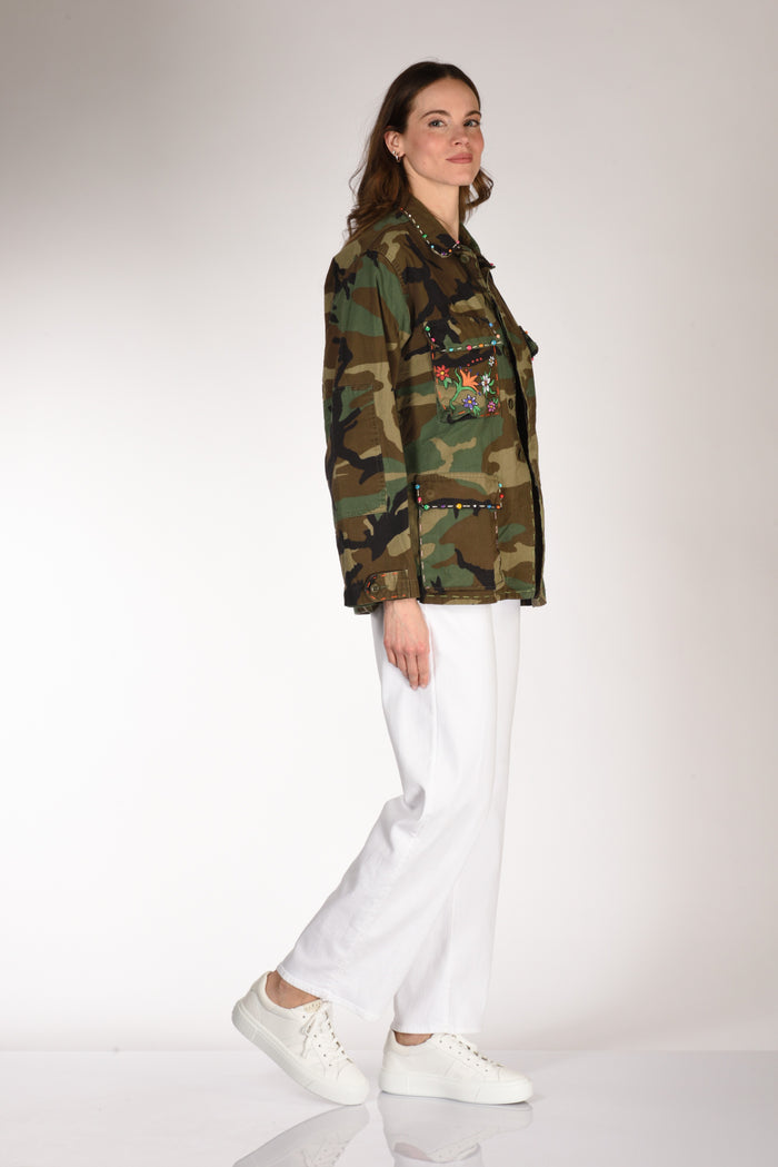Gabriele Bellini Giacca Mimetica Verde/multicolor Donna - 4