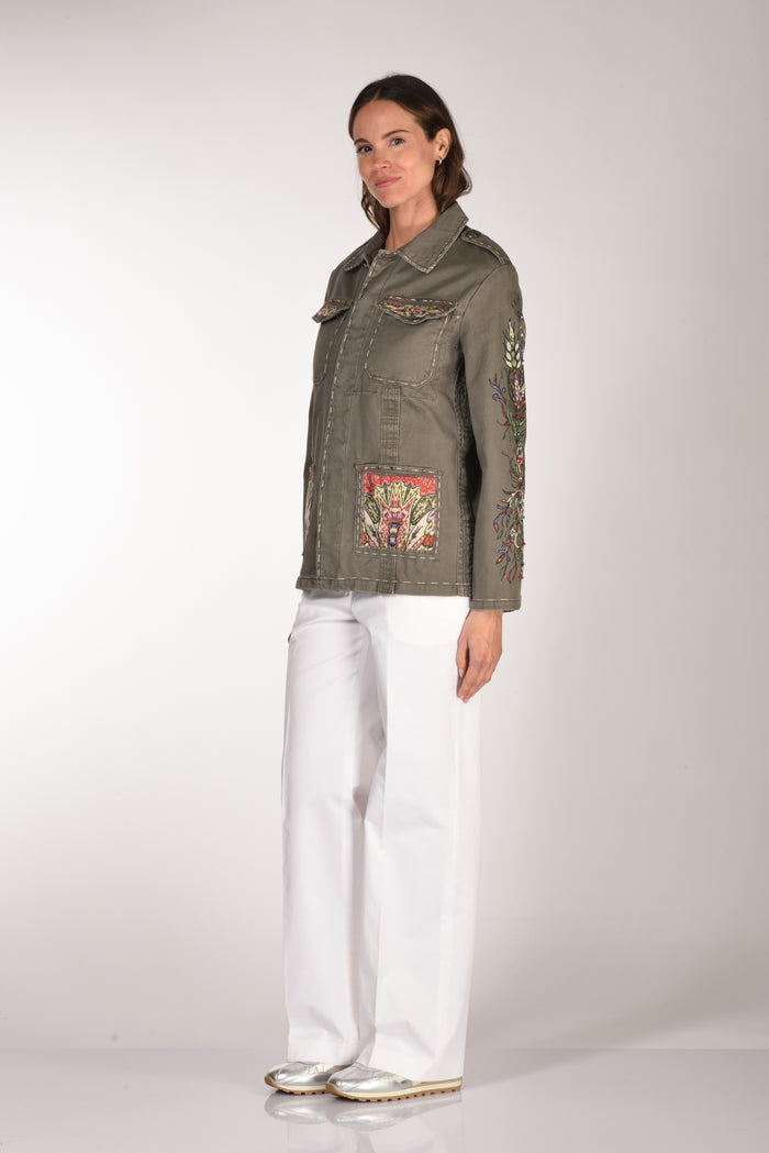 Gabriele Bellini Giacca Moleskine Grigio/multicolor Donna - 4