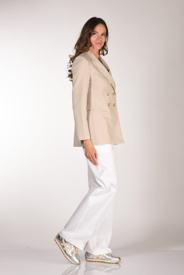 Gabriele Bellini Giacca Impuntura Beige Donna - 4