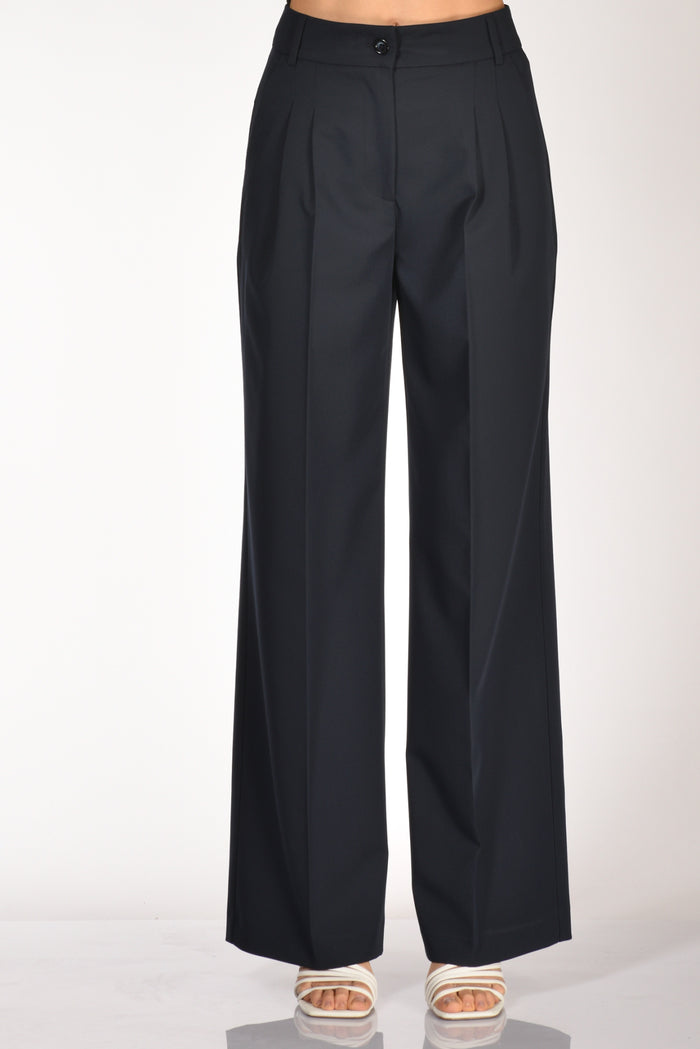 Gabriele Bellini Pantalone Pinces Blu Donna - 3