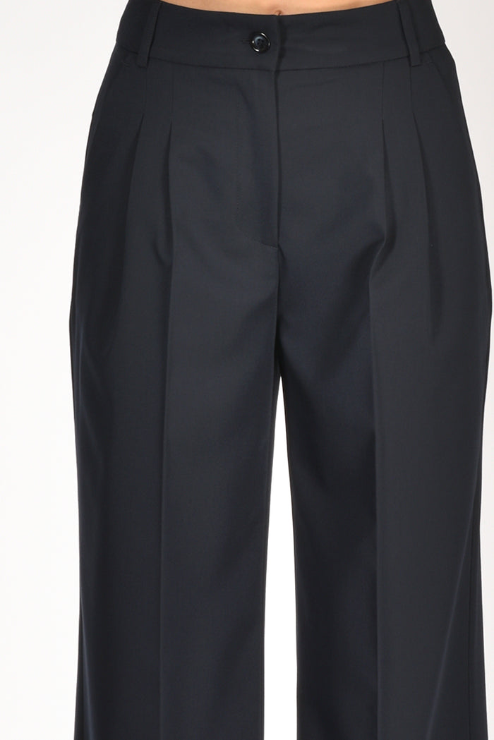 Gabriele Bellini Pantalone Pinces Blu Donna - 4