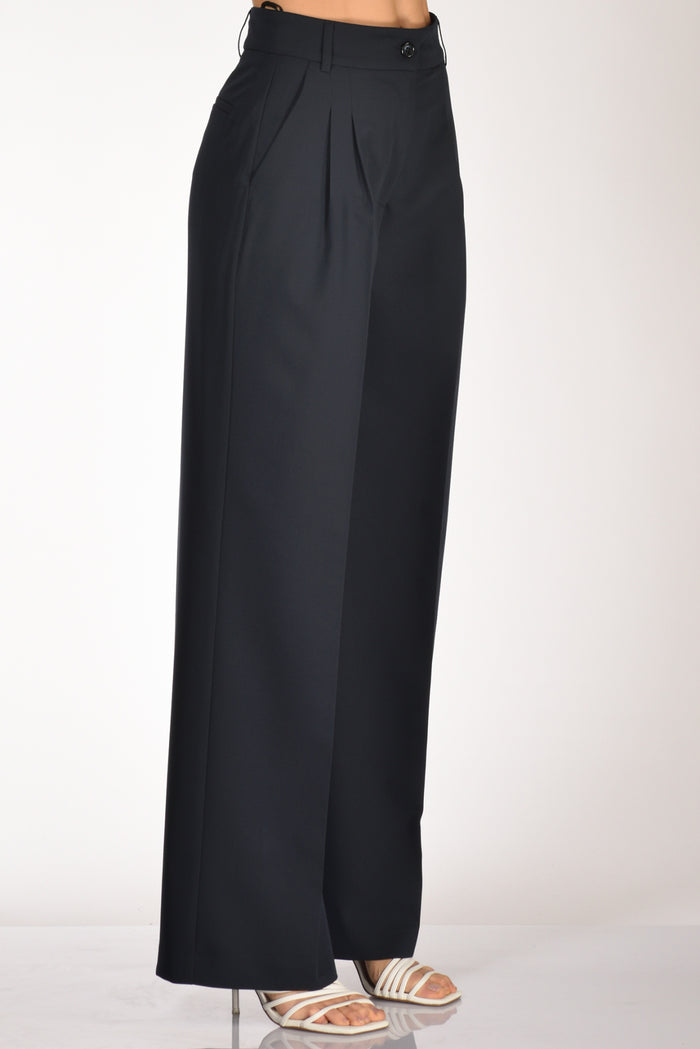 Gabriele Bellini Pantalone Pinces Blu Donna - 5