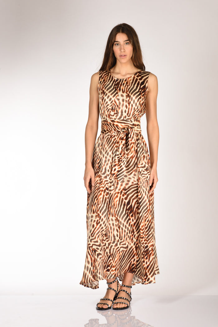 Gabriele Bellini Abito Stampa Marrone/beige Donna - 1