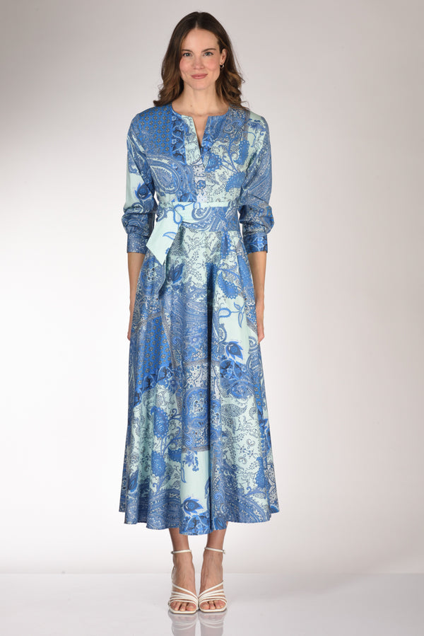Gabriele Bellini Abito Stampa Azzurro/blu Donna-2