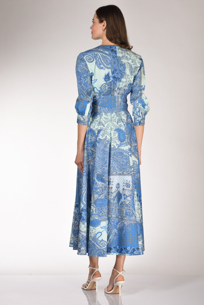 Gabriele Bellini Abito Stampa Azzurro/blu Donna - 5