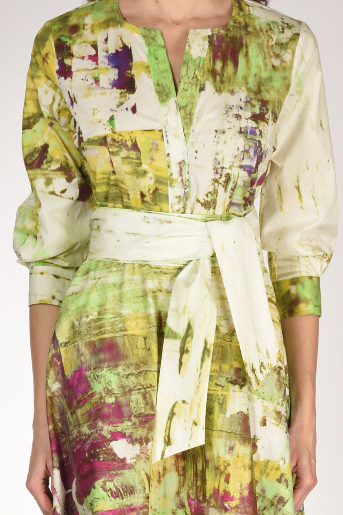 Gabriele Bellini Abito Stampa Bianco/verde/multicolor Donna - 3