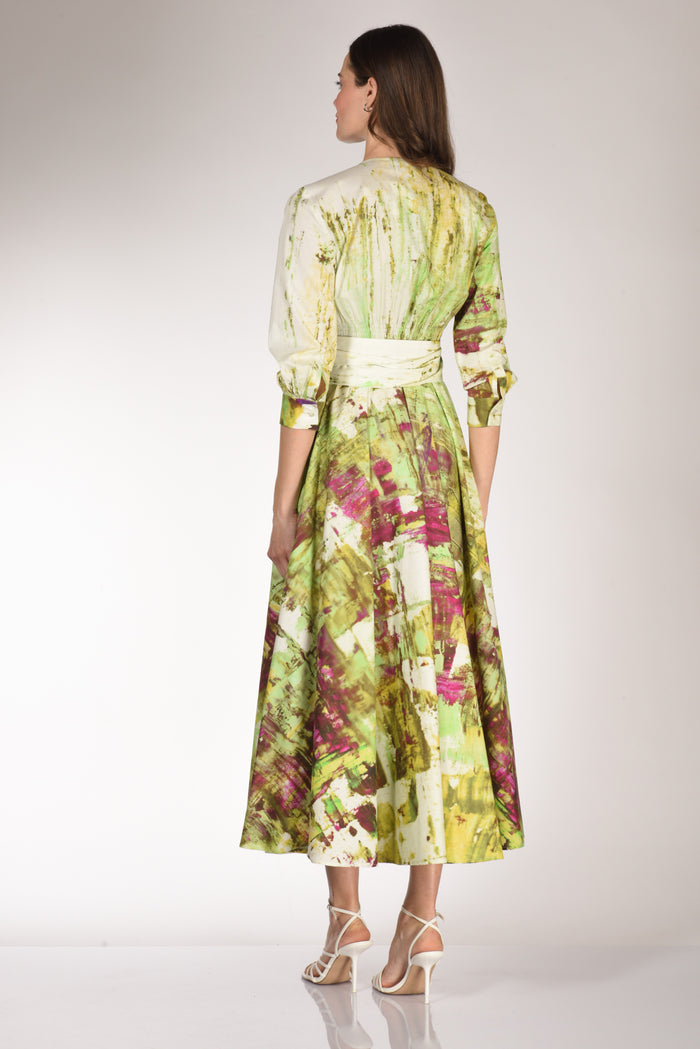 Gabriele Bellini Abito Stampa Bianco/verde/multicolor Donna - 5