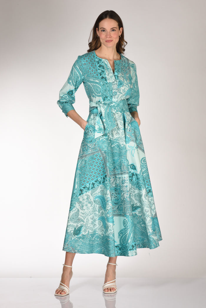 Gabriele Bellini Abito Stampa Azzurro Chiaro/scuro Donna - 1