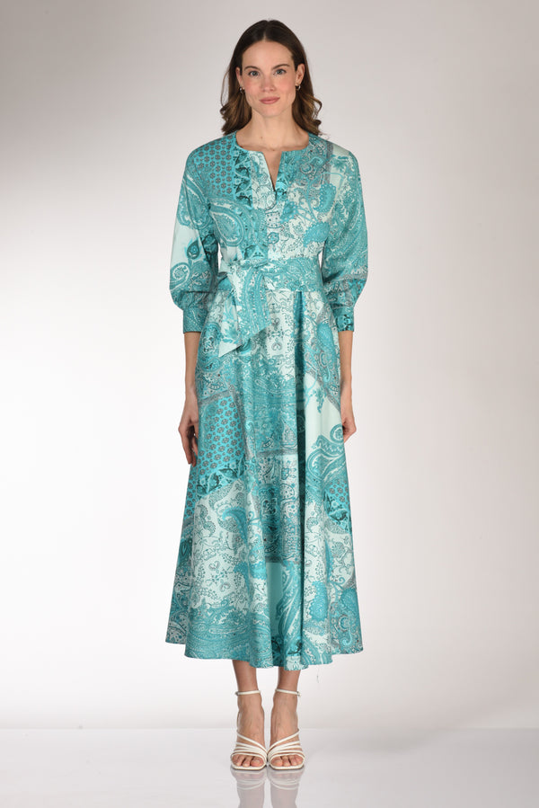 Gabriele Bellini Abito Stampa Azzurro Chiaro/scuro Donna-2