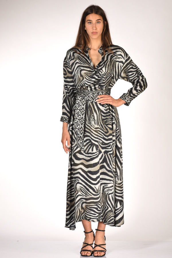 Gabriele Bellini Abito Stampa Bianco/nero Donna