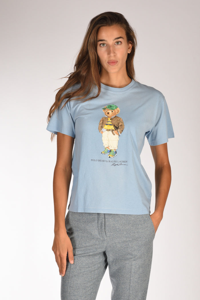Polo Ralph Lauren T-shirt Orso Azzurro Donna - 1