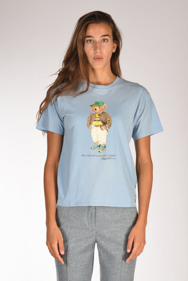 Polo Ralph Lauren T-shirt Orso Azzurro Donna-2