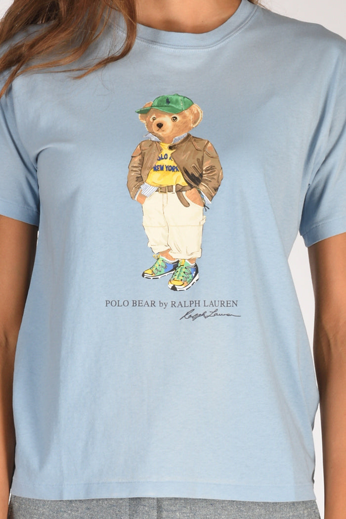 Polo Ralph Lauren T-shirt Orso Azzurro Donna - 3
