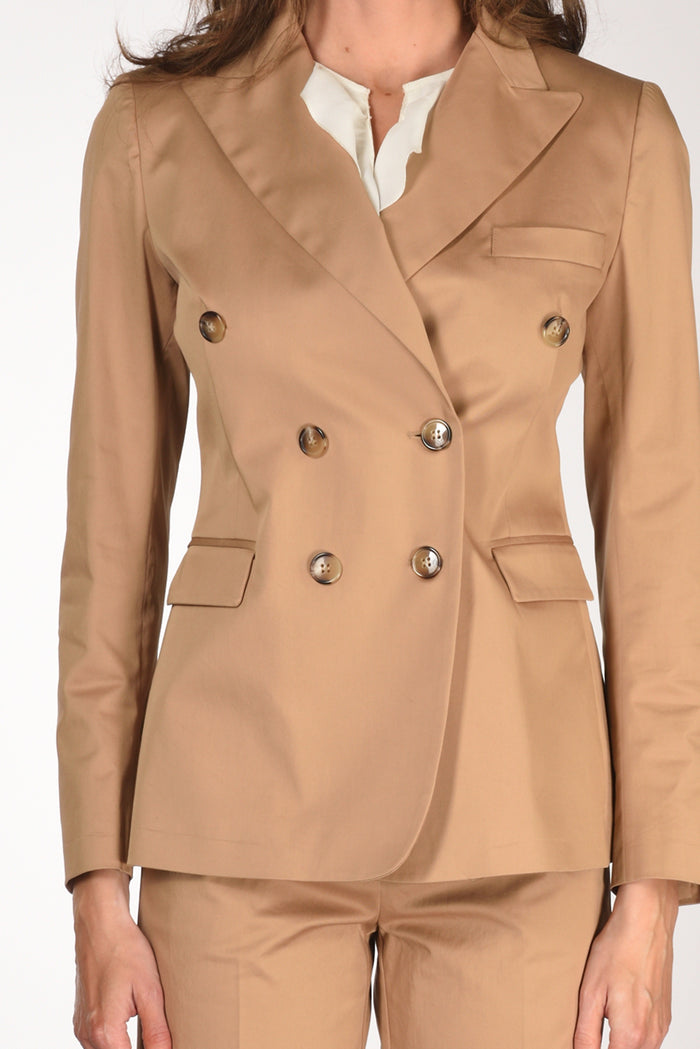 Kiltie Giacca Lauren Beige Cammello Donna - 3