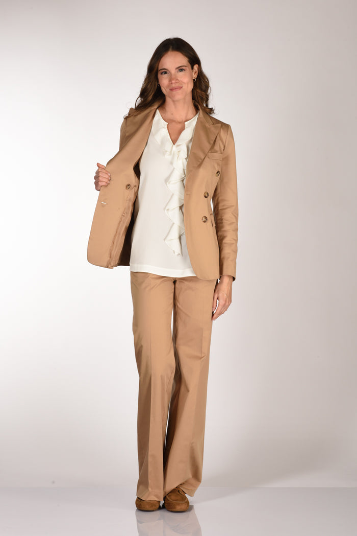 Kiltie Giacca Lauren Beige Cammello Donna - 7