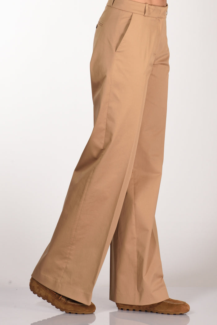 Kiltie Pantalone Andrea Beige Cammello Donna - 1