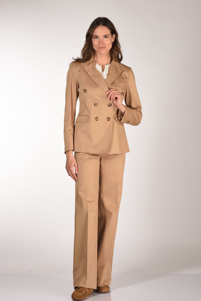 Kiltie Pantalone Andrea Beige Cammello Donna - 2