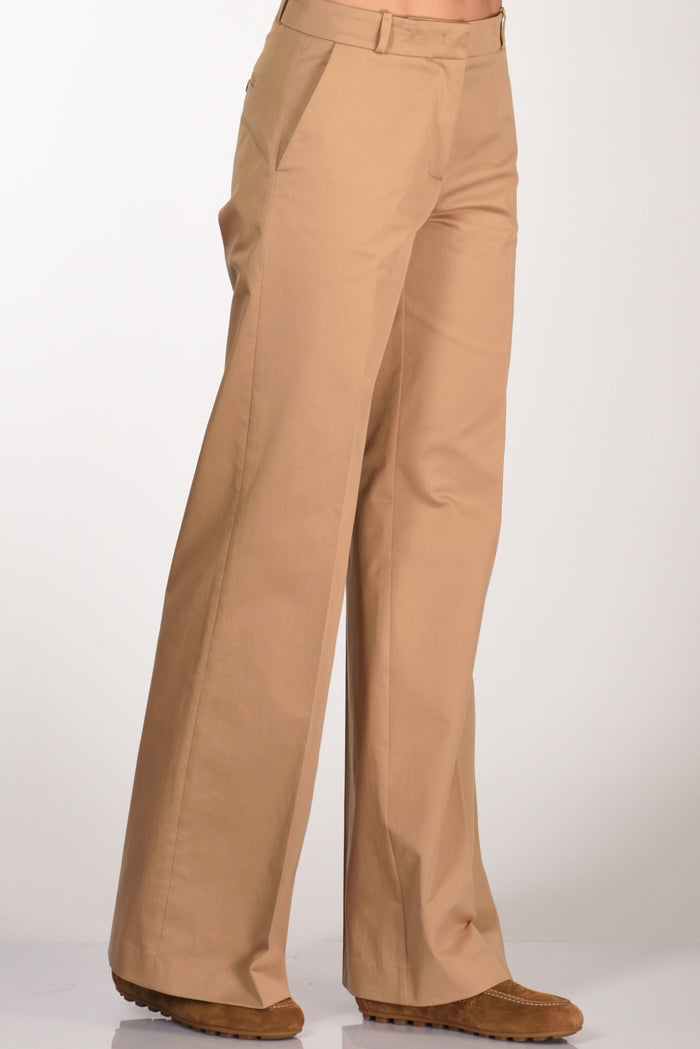 Kiltie Pantalone Andrea Beige Cammello Donna - 4